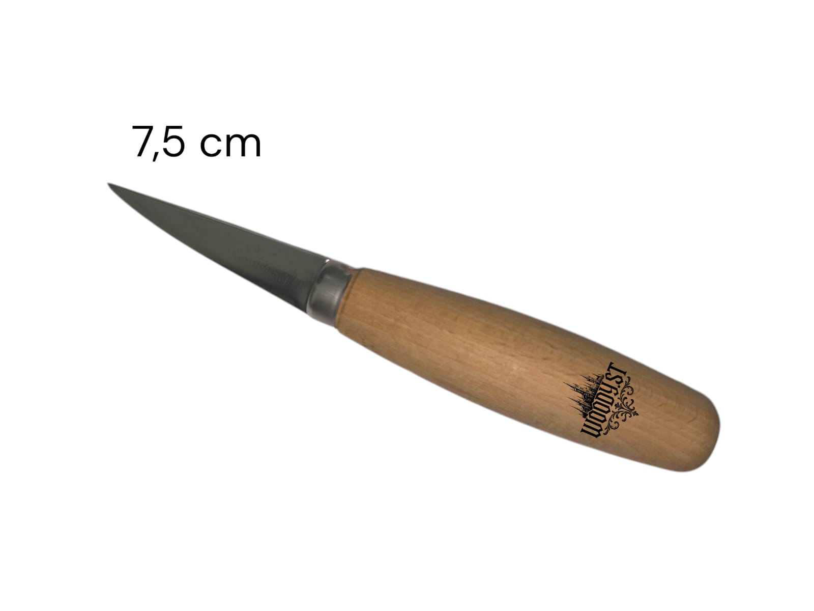 Woody.st 7,5 cm Sivri Uçlu Ahşap Yontma Bıçağı – CK75 Çelik Oyma Bıçak
