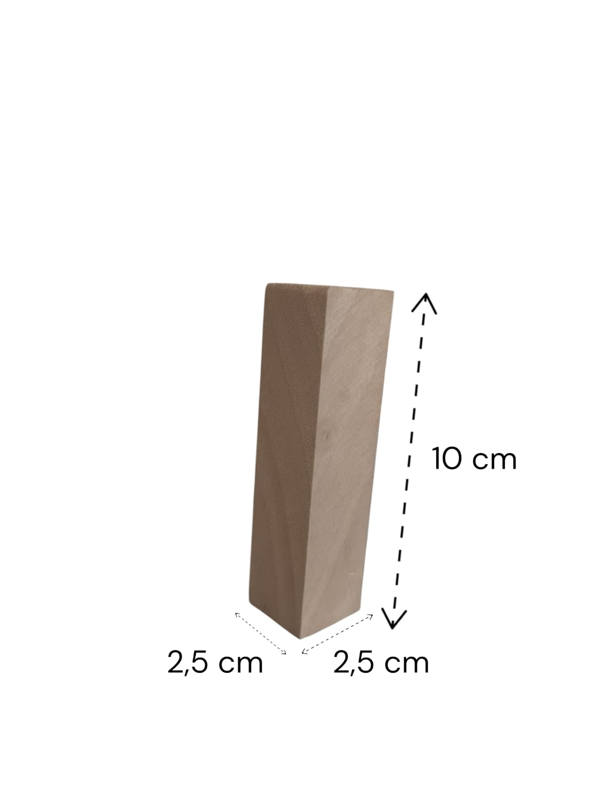 Woody.st 6’lı Ihlamur Ahşap Oyma Blok Seti – 2 Adet 5x5x10 cm + 4 Adet 2,5x2,5x10 cm