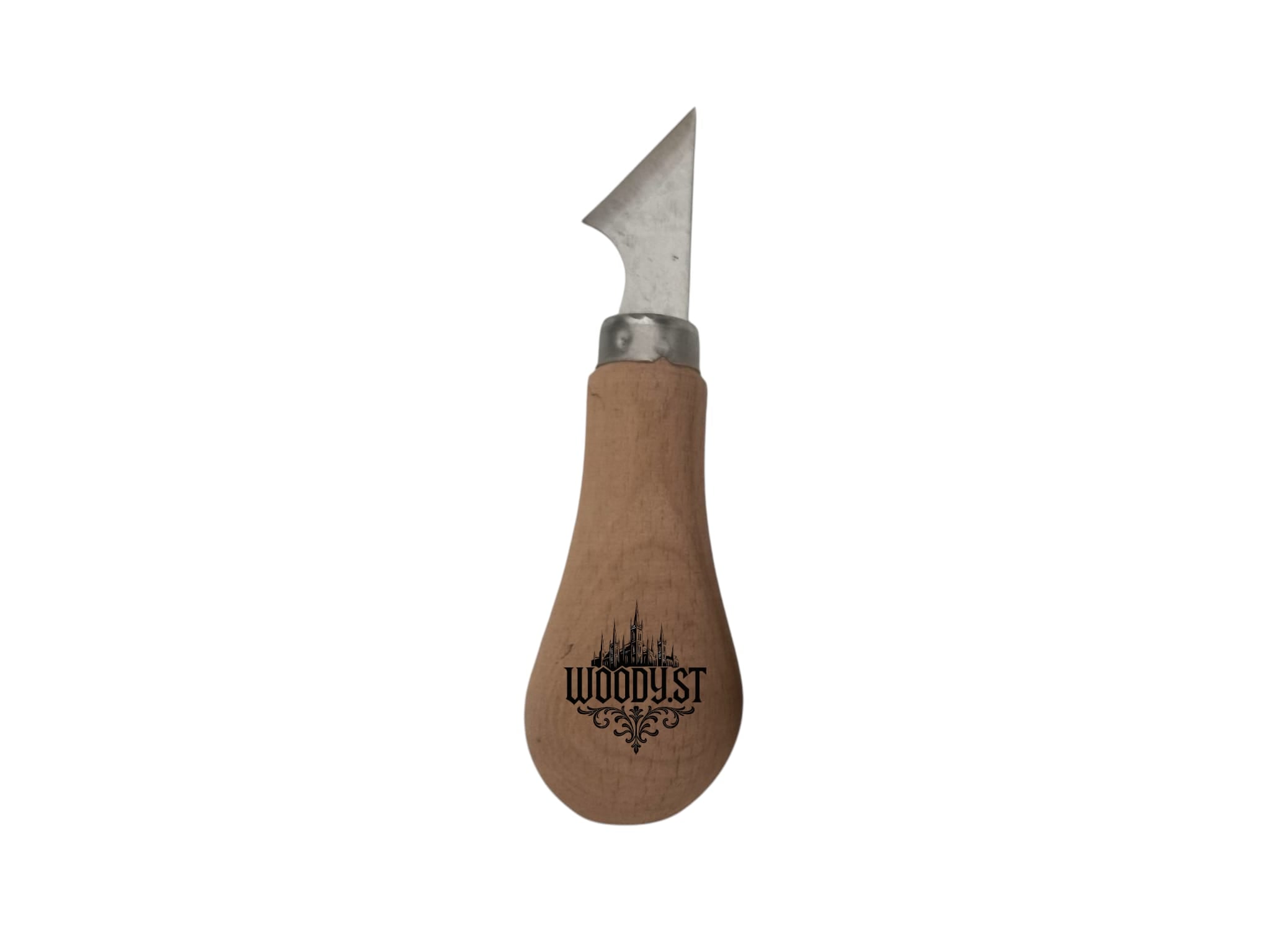 Woody.st Armut Saplı El Yapımı Dövme Çelik Çentik Oyma Bıçağı – Chip Carving Ahşap Oyma Bıçağı