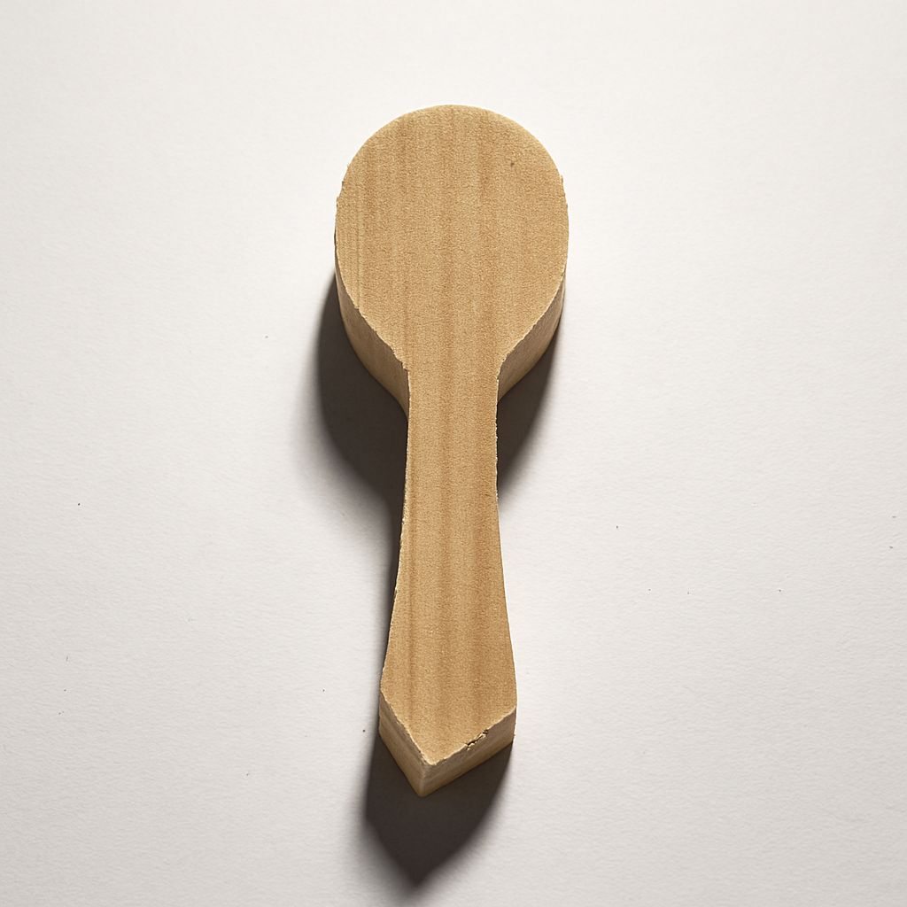 Woody.st Ihlamur Ahşap Kaşık – Yarı Hazır Oyma Blok 23×6×3 cm | El Oymacılığı & Hobi