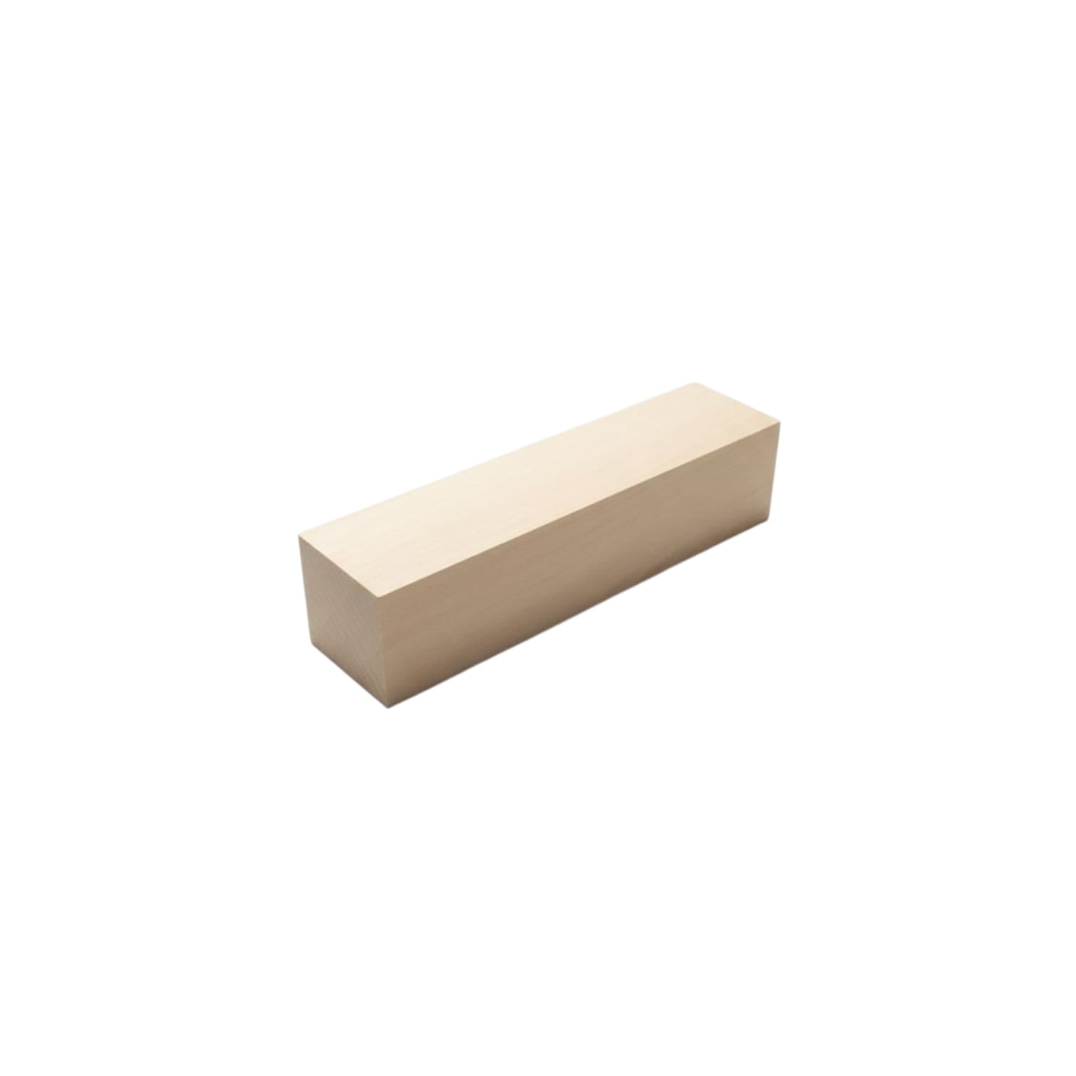 Woody.st Ihlamur Ahşap Oyma Blok 5x5x20 cm - Oyma ve El Sanatları İçin