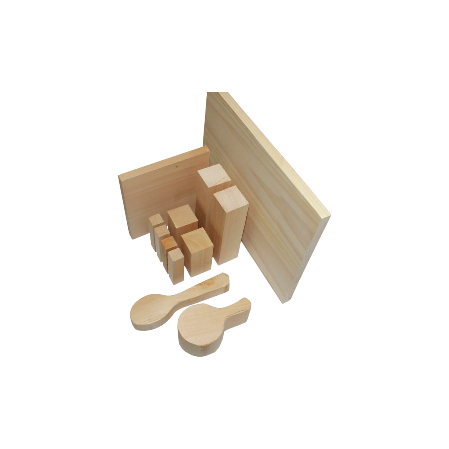 Woody.st Ahşap Oyma Ihlamur Blok Seti Dev Set - 12 Parça