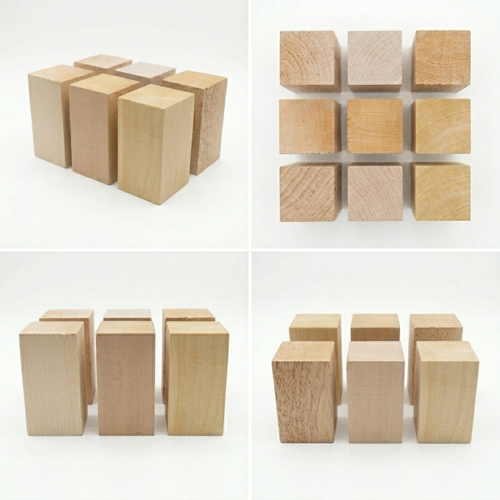 Ihlamur Blok Seti – 6 Adet 5x5x10