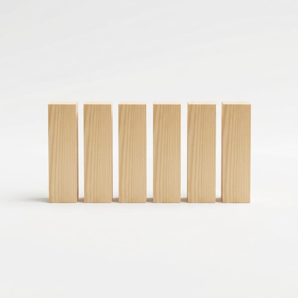 Ihlamur Blok Seti – 6 Adet 5x5x20 cm