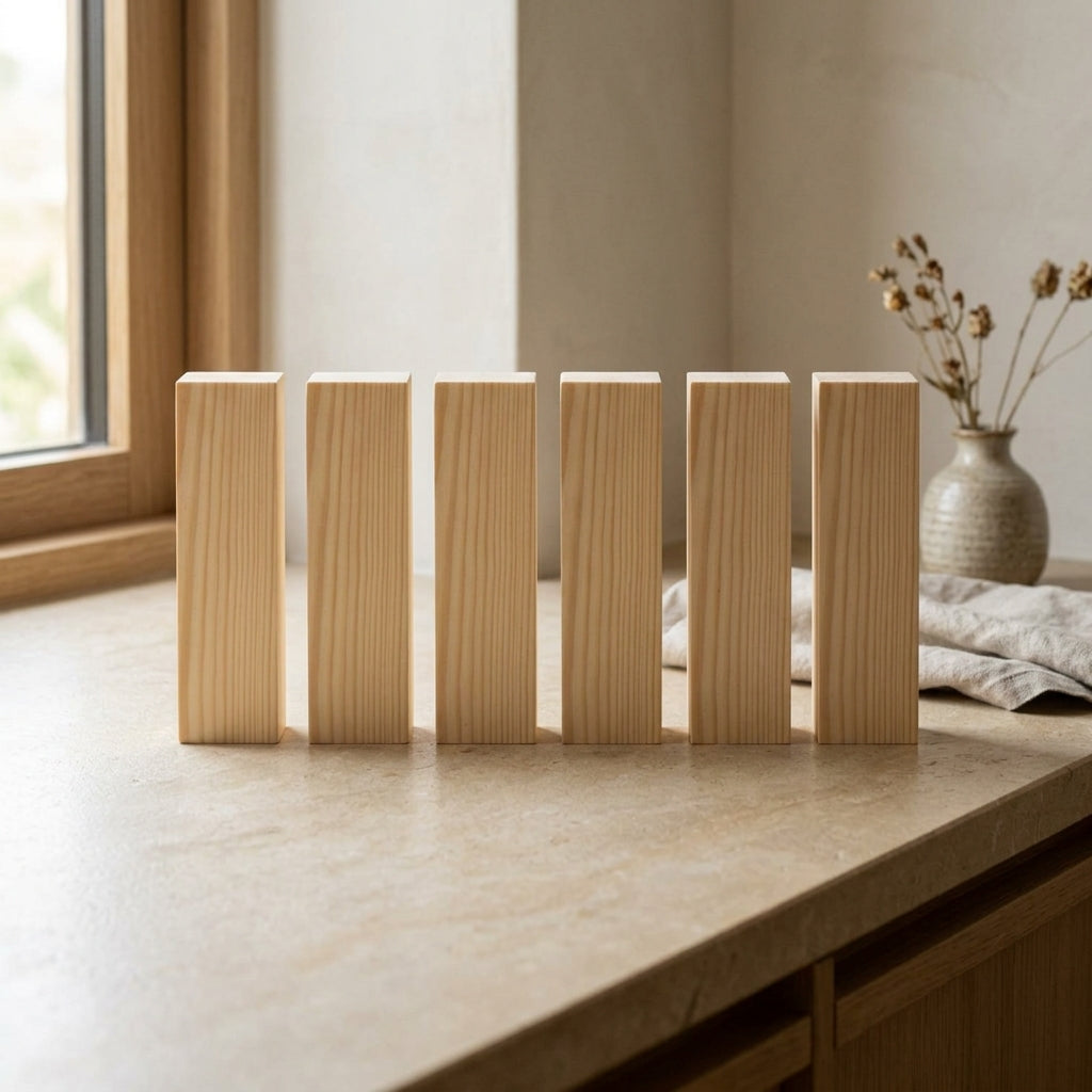 Ihlamur Blok Seti – 6 Adet 5x5x20 cm